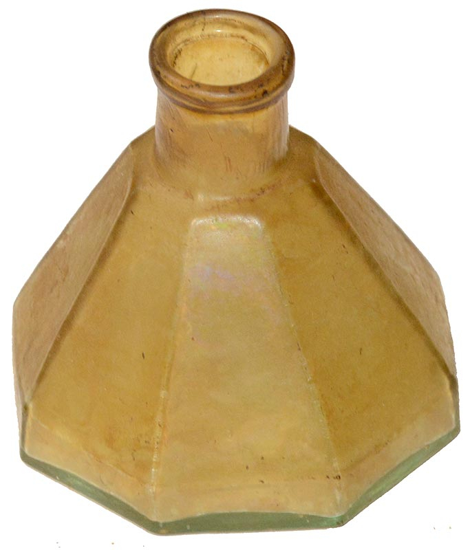 UMBRELLA GLASS INKWELL RECOVERED IN CONFEDERATE CAMP AT FREDERICKSBURG