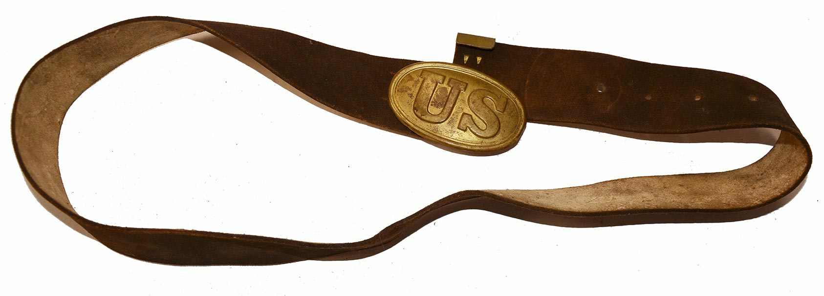 UNISSUED CIVIL WAR ENLISTEDMAN’S BELT, BUCKLE, AND KEEPER