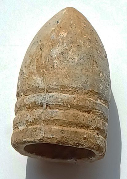 CIVIL WAR .69 CALIBER “TEAT BASE” RIFLED MUSKET BULLET