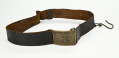 MASSACHUSETTS SABER BELT AND FINELY DETAILED BELT PLATE