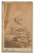 CDV OF UNIDENTIFIED CONFEDERATE MAJOR, MACON BACKMARK