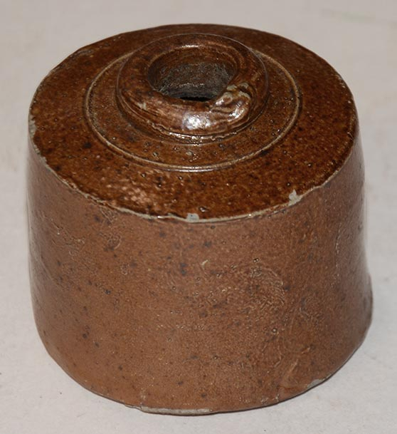 CIVIL WAR GLAZED INK WELL