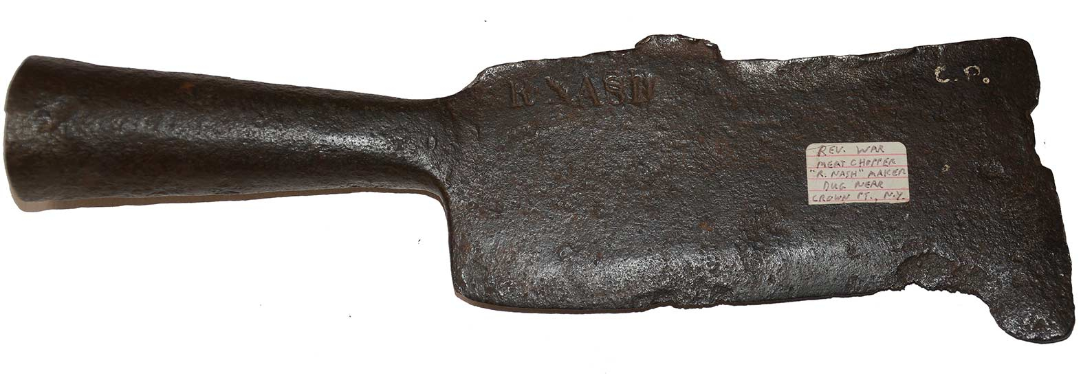 REVOLUTIONARY WAR ERA FASCINE KNIFE DUG NEAR CROWN POINT, NEW YORK