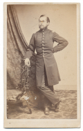 CDV & LETTER IDENTIFIED TO 19TH MAINE OFFICER WOUNDED AT GETTYSBURG, HIGH BRIDGE & APPOMATTOX