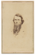 CDV OF JAMES J. THOMPSON, 51ST VIRGINIA INFANTRY – STAUNTON, VA. BACKMARK