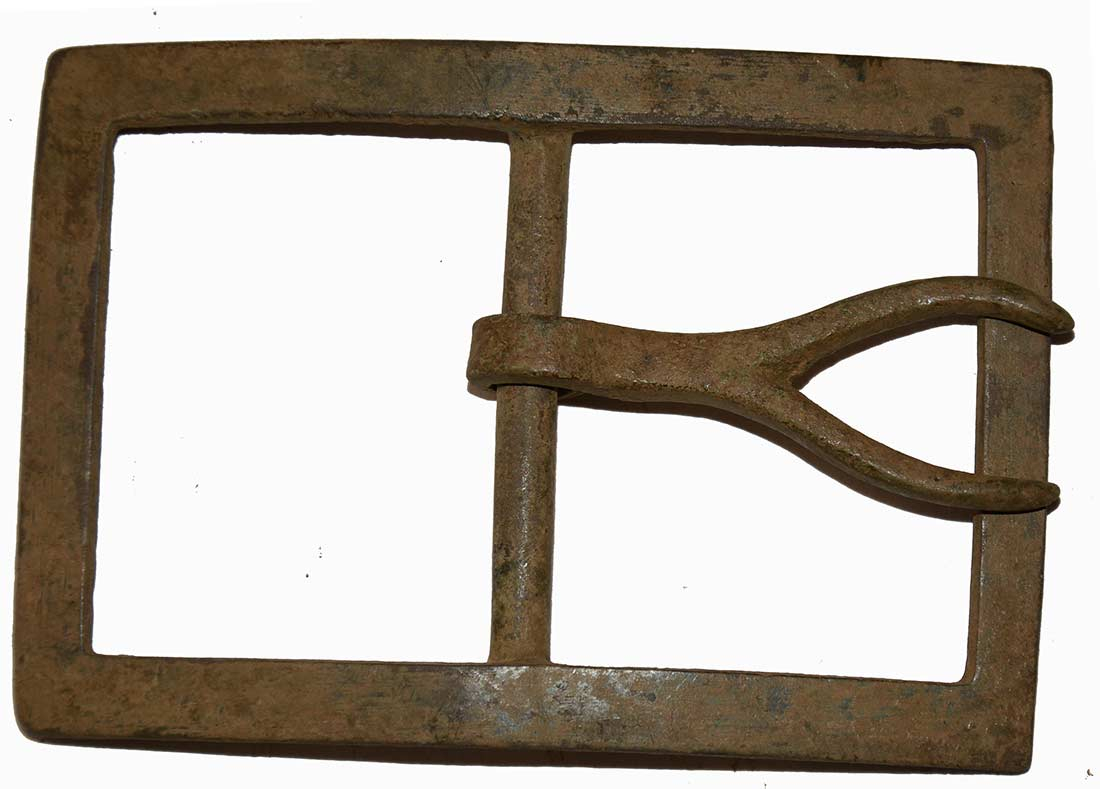CLASSIC CONFEDERATE FORKED-TONGUE, “WISH-BONE,” BELT BUCKLE