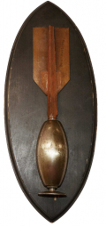 3 LB KETCHUM GRENADE MOUNTED ON WOOD BY BANNERMAN