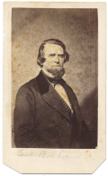 CDV OF CONFEDERATE GENERAL & CONGRESSMAN MILLEDGE L. BONHAM