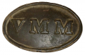MAINE “VMM” CARTRIDGE BOX PLATE FROM ORANGE, VIRGINIA