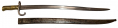 NICE EGYPTIAN ROLLING BLOCK BAYONET & SCABBARD