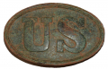 US PATTERN 1839 BELT PLATE, RECOVERED FROM WINCHESTER, G.A.R. POST 551 COLLECTION