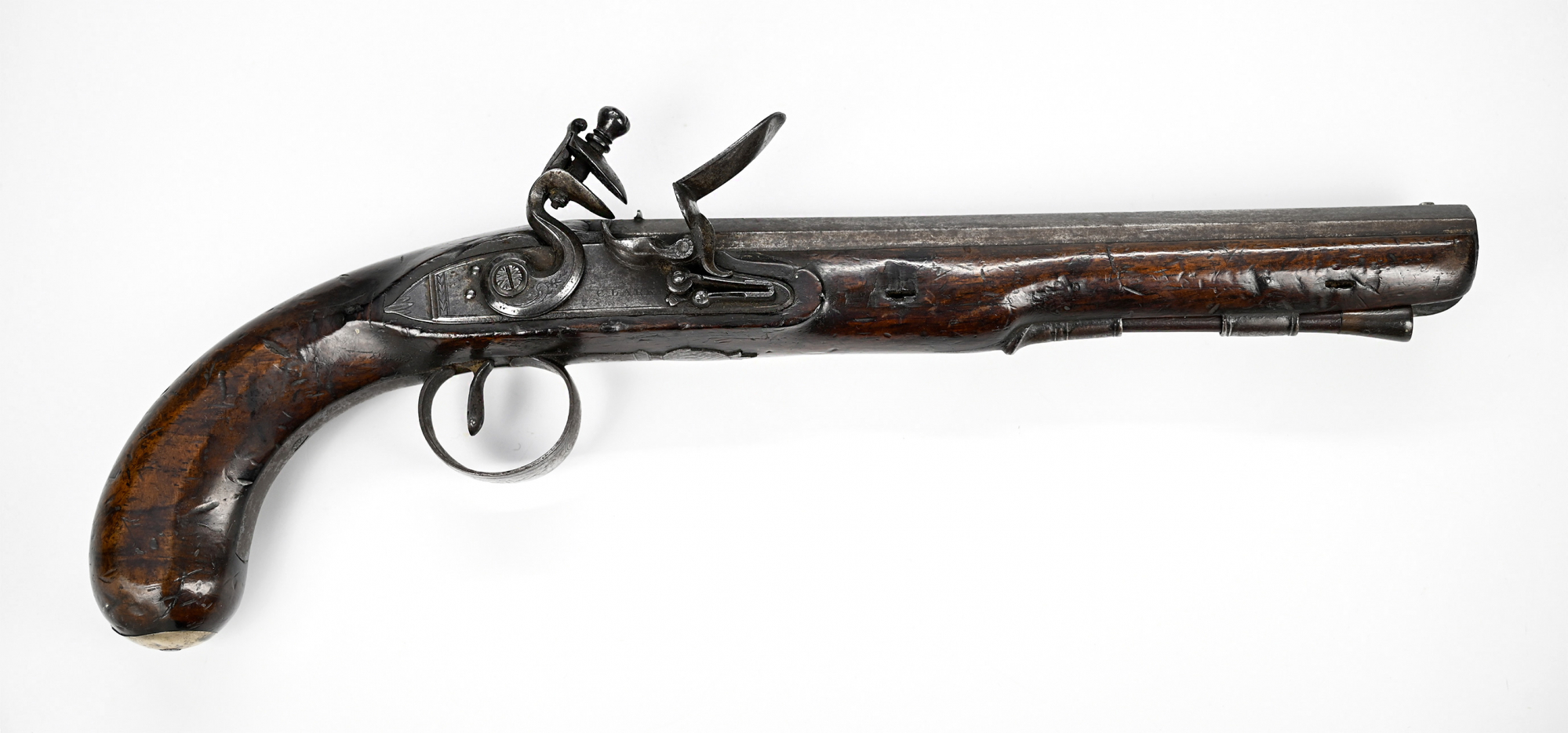 IRISH DUELLING PISTOL BY CLARKE OF DUBLIN CA. 1800