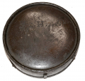 IDENTIFIED CONFEDERATE WOOD DRUM CANTEEN