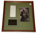 FRAMED BRIGADIER GENERAL HENRY J. HUNT, USA WARTIME ALS 