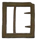 CONFEDERATE GUTTER-BACK FIXED-TONGUE FRAME BUCKLE