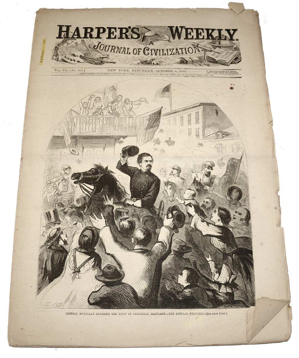 HARPER’S WEEKLY DATED OCTOBER 4, 1862 - ANTIETAM