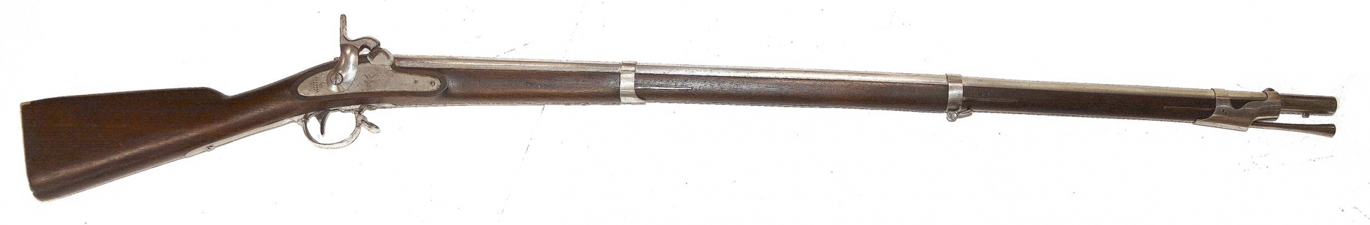 EXCELLENT MODEL 1842 HARPERS FERRY MUSKET, DATED 1851, “CAPTURED & COLLECTED”