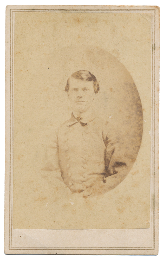 WAIST-UP VIEW OF UNIDENTIFIED CONFEDERATE NAVAL OFFICER – POW?