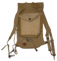 US WORLD WAR ONE HAVERSACK WITH MESS KIT POUCH AND PACK TAIL -REISSUED FOR WORLD WAR TWO