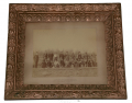 FRAMED TIPTON ALBUMEN OF A GROUP OF GETTYSBURG PIPE LAYERS