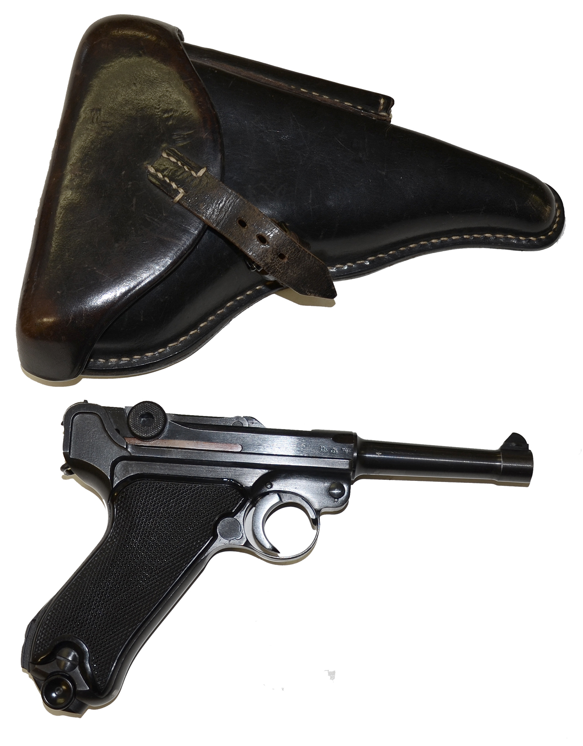 MINT “BLACK WIDOW” LUGER RIG 
