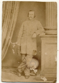 CDV OF SOUTH CAROLINA STAFF OFFICER CAPTAIN ROBERT M. SIMS – CARRIED SURRENDER FLAG AT APPOMATTOX – IMAGE BY REES