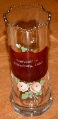 GETTYSBURG SOUVENIR VASE WITH FLOWERS