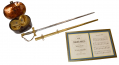 INSCRIBED PRE-WAR MILITIA SWORD AND LATER CASED MAJOR GENERAL DRESS EPAULETS BELONGING TO MEDAL OF HONOR RECIPIENT COLONEL ALEXANDER SHALER, 65TH NEW YORK INFANTRY