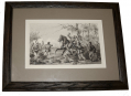 THE DEATH OF JOHN REYNOLDS - SIGNED UNTITLED ORIGINAL “GOAUCHE” PAINTING BY JOHN R. CHAPIN