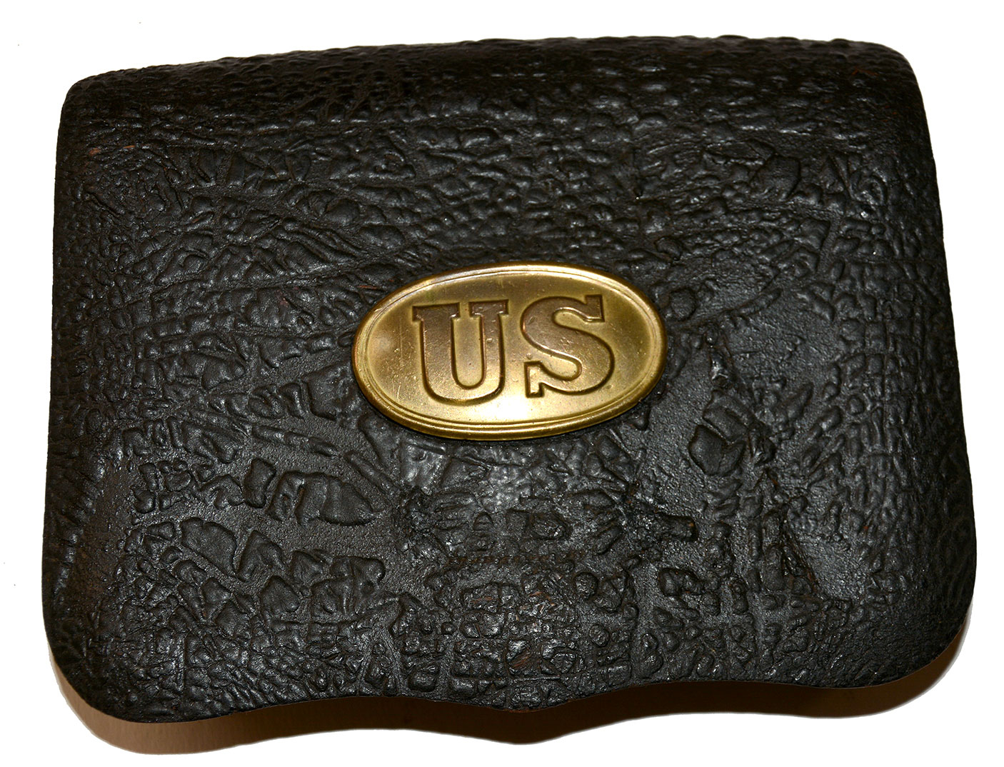 MODEL 1839 CARTRIDGE BOX WITH ORIGINAL BOX PLATE: MISSISSIPPI RIFLE