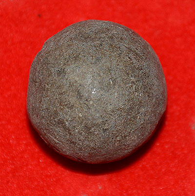 DROPPED .71 CAL. ROUND MUSKET BALL RECOVERED AT GETTYSBURG BY JOHN CULLISON