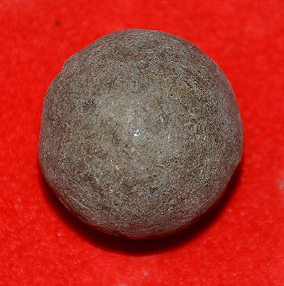 DROPPED .71 CAL. ROUND MUSKET BALL RECOVERED AT GETTYSBURG BY JOHN