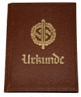 GERMAN WORLD WAR TWO UNISSUED SPORTS BADGE AWARD DOCUMENT