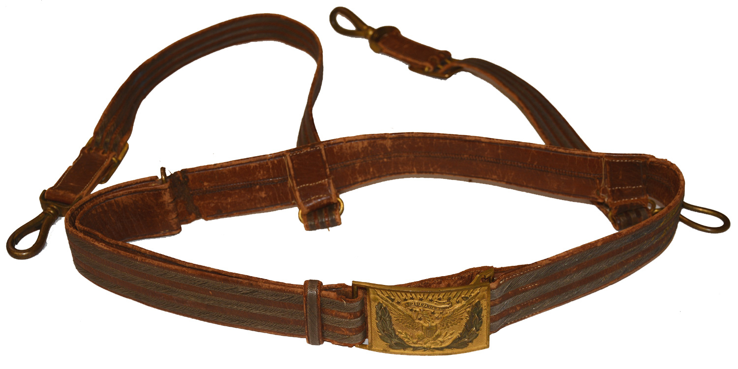 US CIVIL WAR HIGH GRADE GENERAL OFFICER’S SWORD BELT