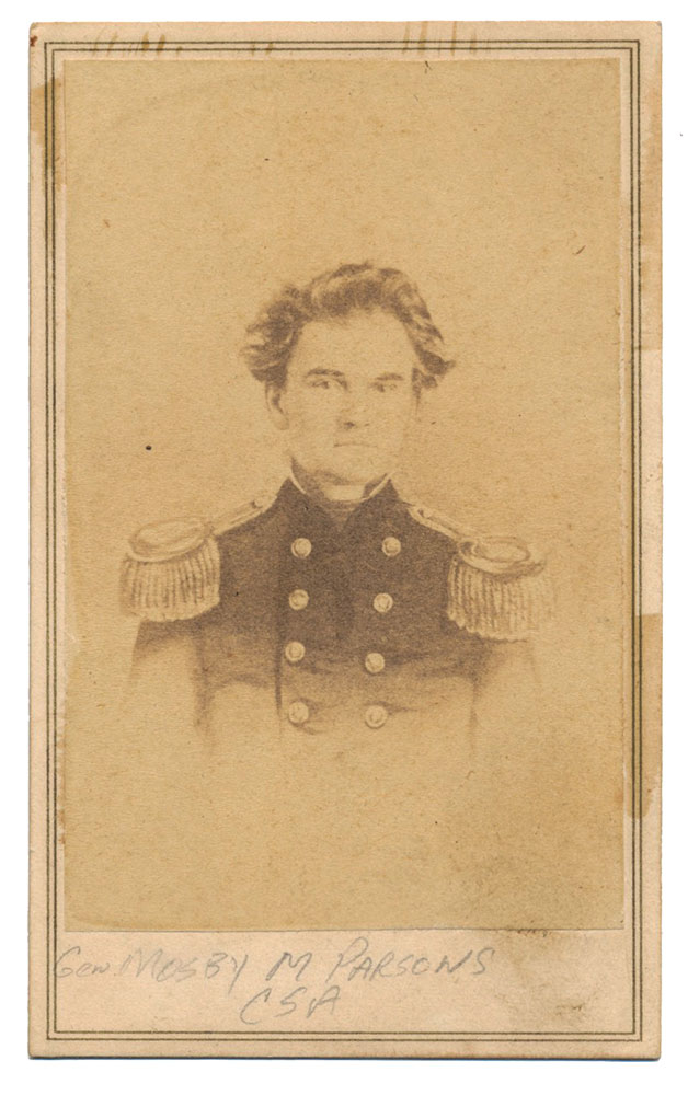 CDV OF CONFEDERATE GENERAL MOSBY M. PARSONS