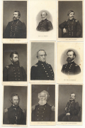 SELECTION OF CDV SIZED STEEL ENGRAVINGS OF UNION GENERALS 