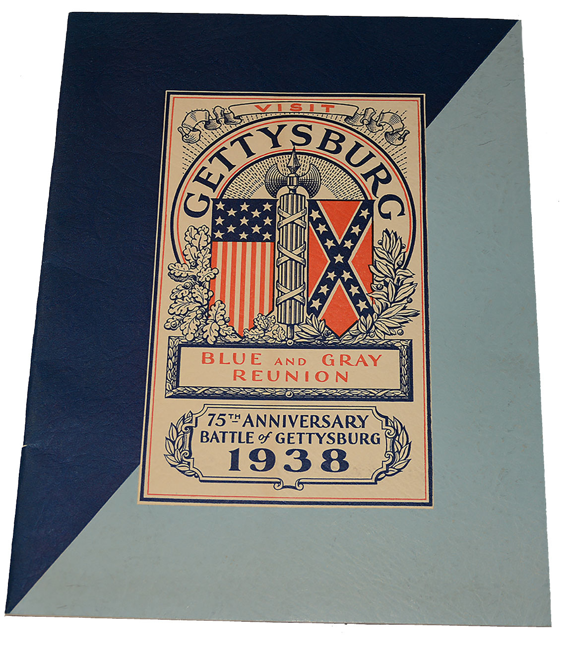 VISIT GETTYSBURG BLUE AND GRAY REUNION BOOKLET, 75TH ANNIVERSARY 1938