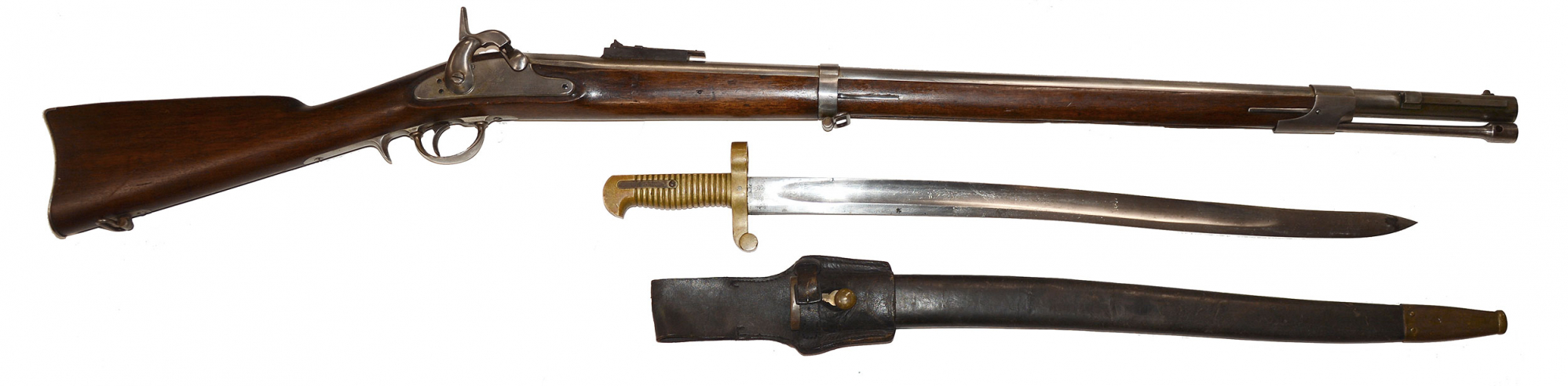 revolutionary war rifle with bayonet