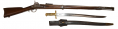 WHITNEY PLYMOUTH NAVY RIFLE WITH BAYONET AND SCABBARD