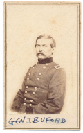 WAIST-UP VIEW OF GENERAL JOHN BUFORD – ONE OF THE HEROES OF GETTYSBURG