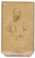 SEATED VIEW OF FAMOUS CONFEDERATE CAVALRY GENERAL JEB STUART BY ANTHONY