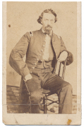 SIGNED CDV SEATED VIEW UNION ASSISTANT SURGEON WILLIAM CARROLL