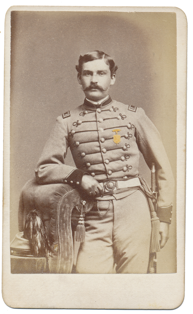 INK SIGNED CDV OF NEW MARKET VMI CADET CHARLES J. ANDERSON IN UNIFORM
