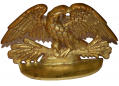 19TH CENTURY HEAVY BRASS EAGLE BOOKEND