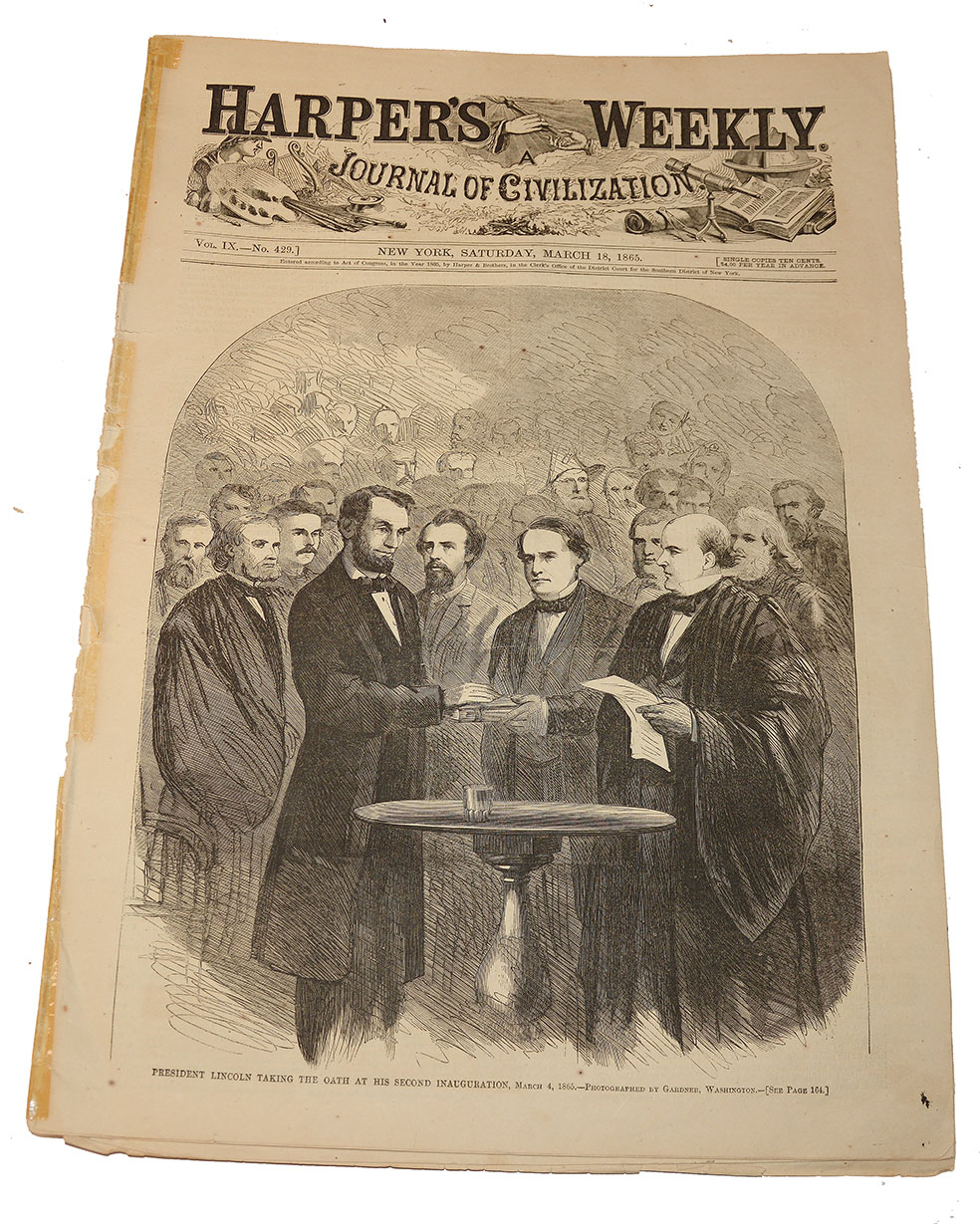 HARPER’S WEEKLY, MARCH 18, 1865 - LINCOLN’S 2ND INAUGURAL