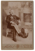 CABINET CARD PHOTOGRAPH OF GEORGE W. REISER, 6th & 20th MASSACHESETTS INFANTRY