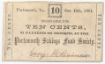 CS 1861 TEN CENT NOTE FROM VIRGINIA