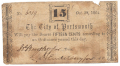 CS 1862 FIFTEEN CENT NOTE FROM VIRGINIA