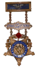 GAR POST COMMANDER’S GOLD PRESENTATION BADGE OF ERNST LUTTERS