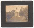 CABINET CARD SIZED PHOTOGRAPH OF THE PENNSYLVANIA MONUMENT IN THE ANDERSONVILLE NATIONAL CEMETERY